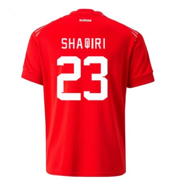 Szwajcaria Xherdan Shaqiri #23 Koszulka Podstawowych MŚ 2022 Krótki Rękaw